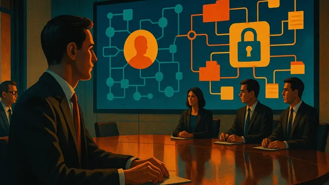 A group of professionals in a conference room