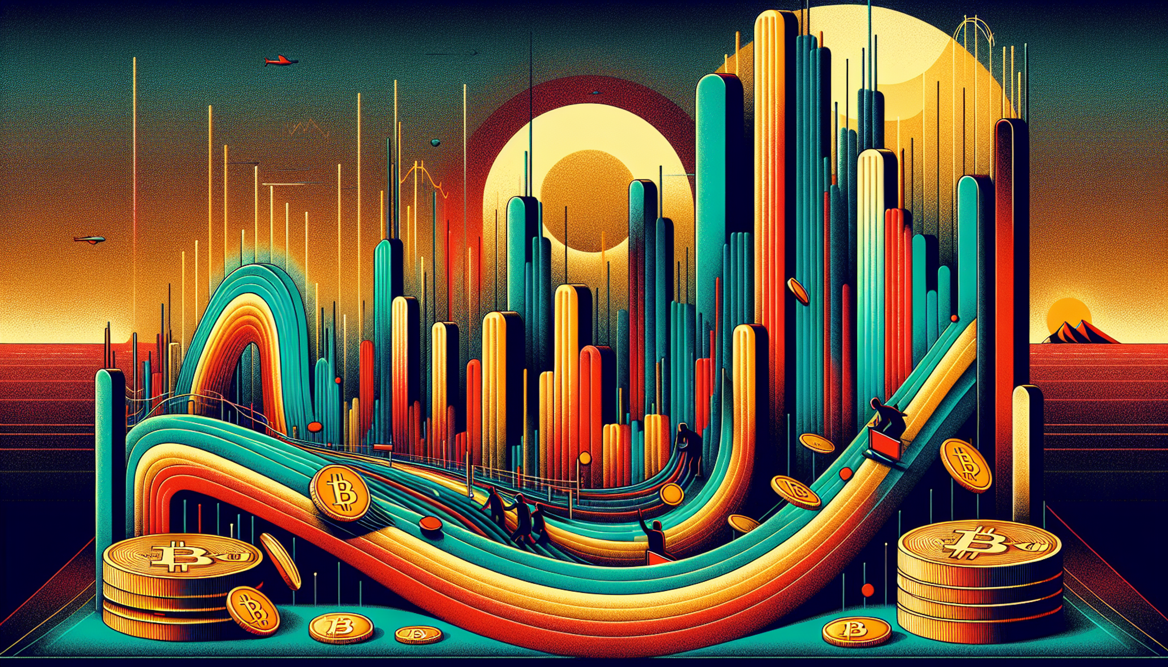 Colorful abstract representation of