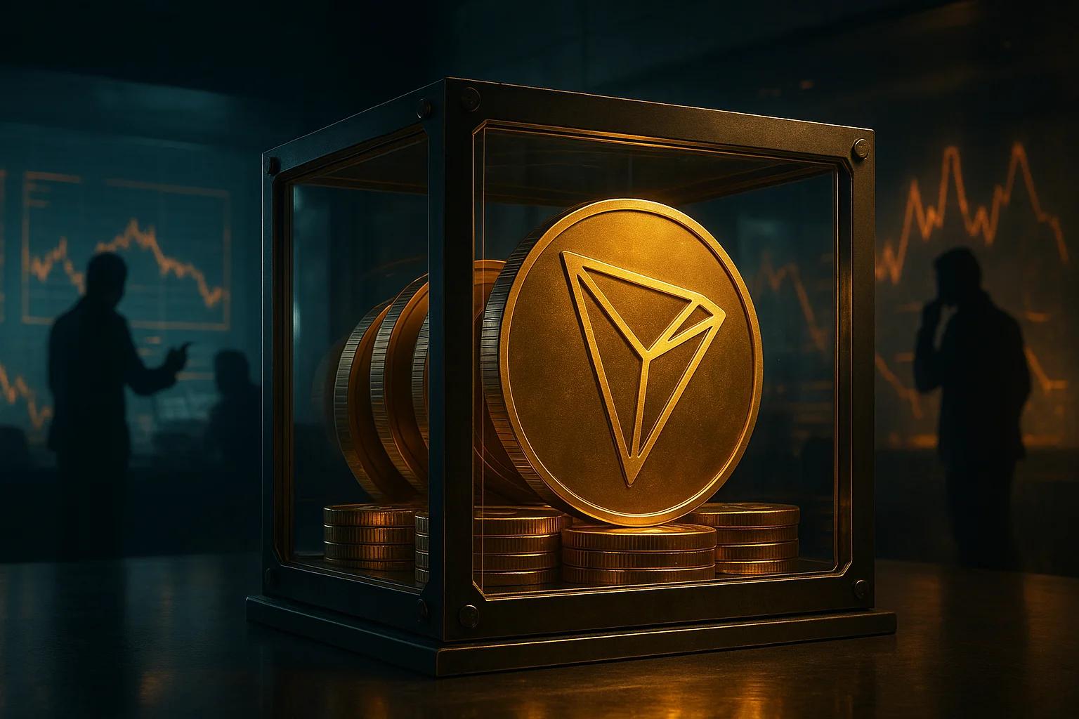 Report claims Tron Inc holds 700M TRX as TRX downside risk flags $0.30