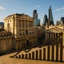 City skyline with modern and historic buildings
