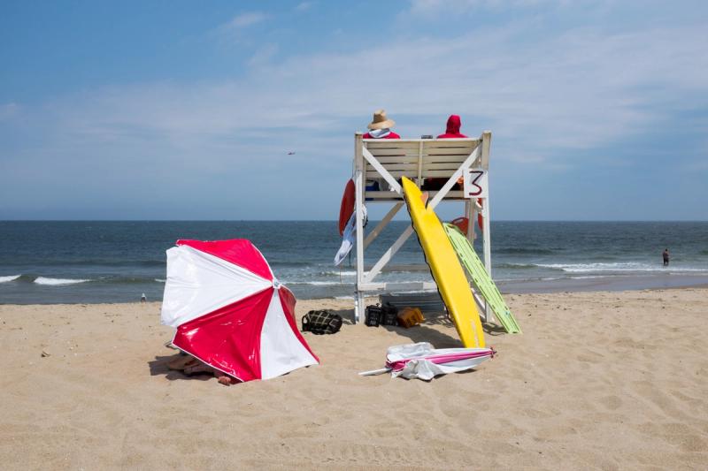 At the beach