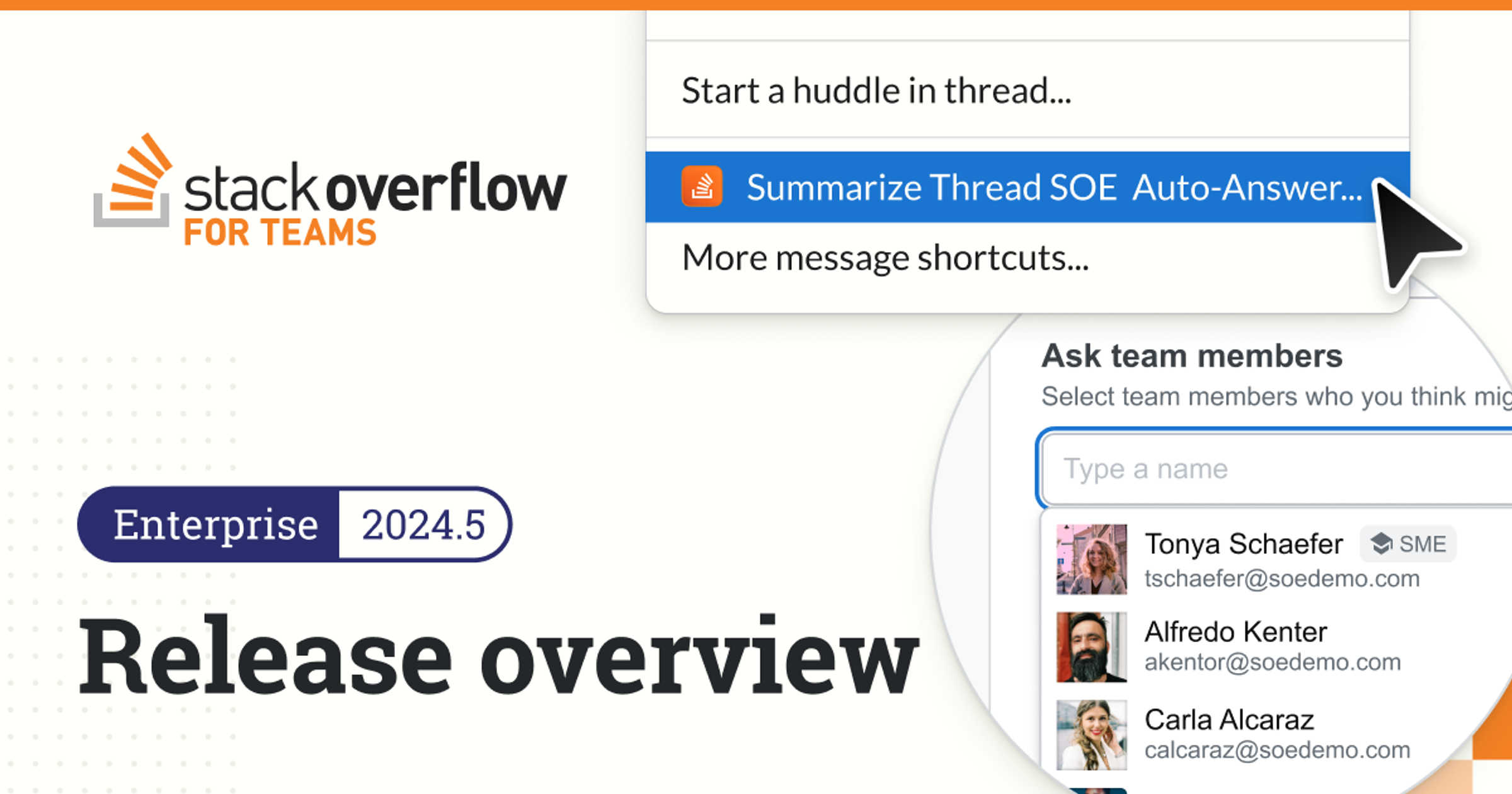 Stack Overflow for Teams Enterprise 2024.5 Release Overview