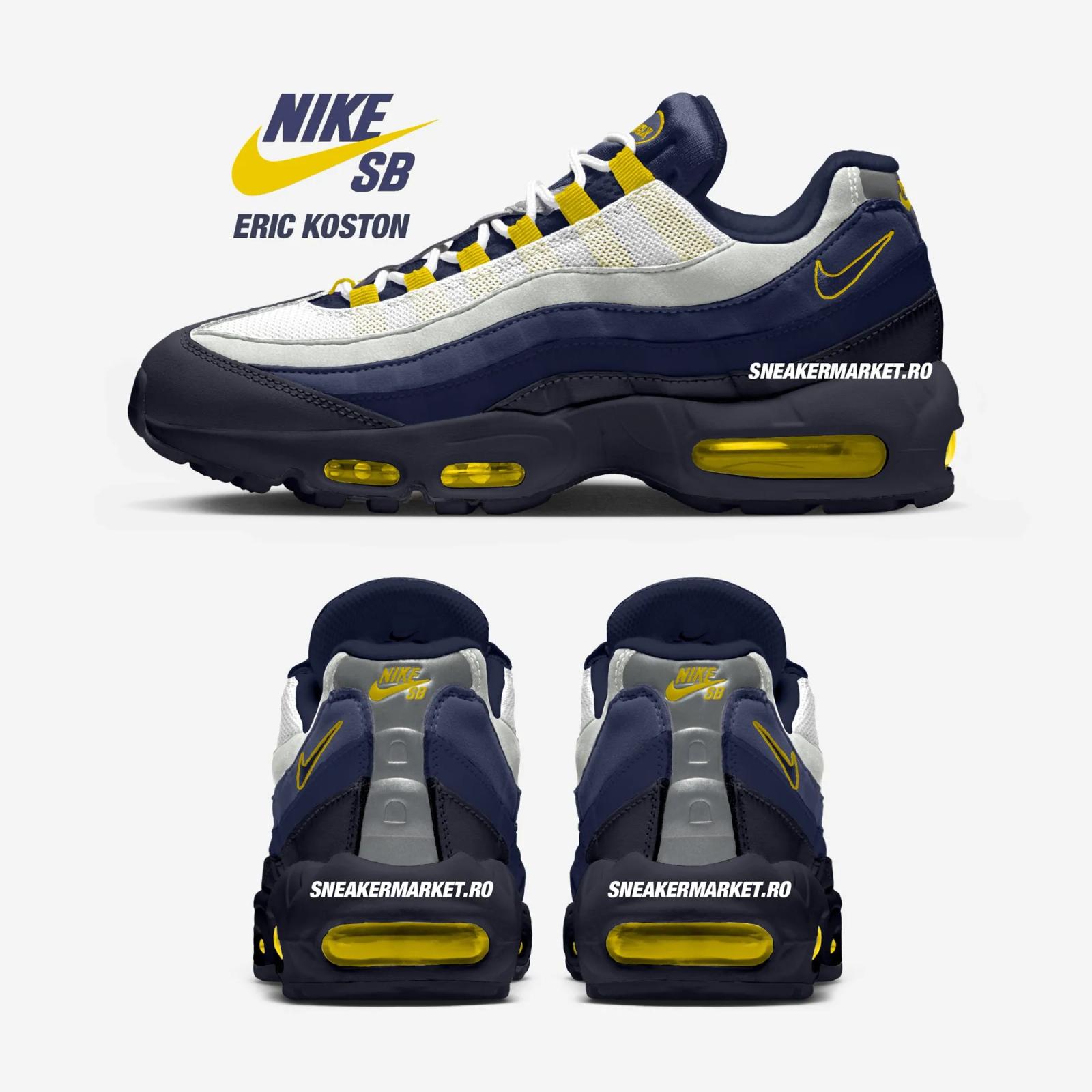 Eric Koston x Nike SB x Nike Air Max 95 Obsidian / Speed Yellow HQ8492-400 Release Date 2025