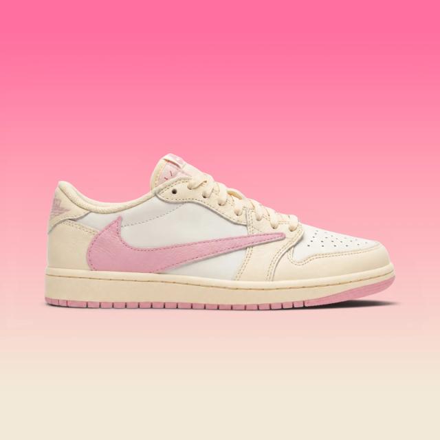 Travis Scott x Air Jordan 1 Retro Low OG "Muslin & Shy Pink"