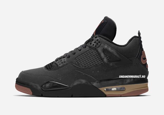 Air Jordan 4 Retro London "No Excuses" Black/Red Bark/Dark Smoke Grey/Smoke Grey/Hemp