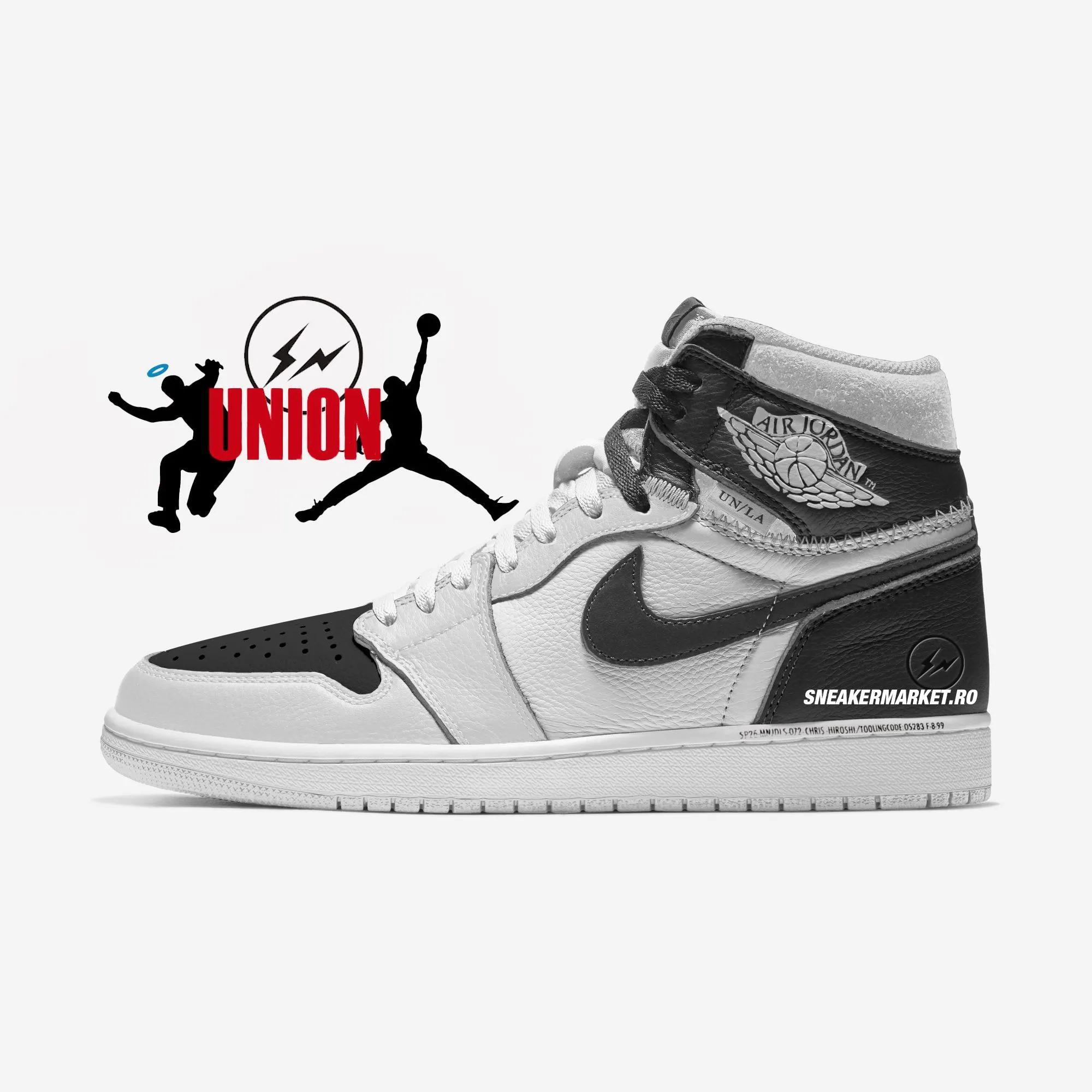 Fragment x Union LA x Air Jordan 1 Retro High OG SP “Black / White” Release Date 2026