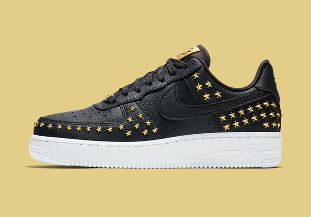 Nike Air Force 1 Low "Black Studded" Oil Grey/Oil Grey/White