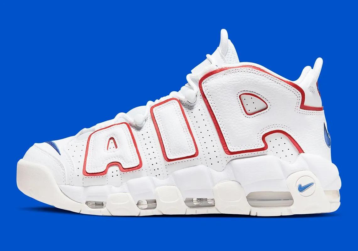 Nike Air More Uptempo 96 White Red Blue