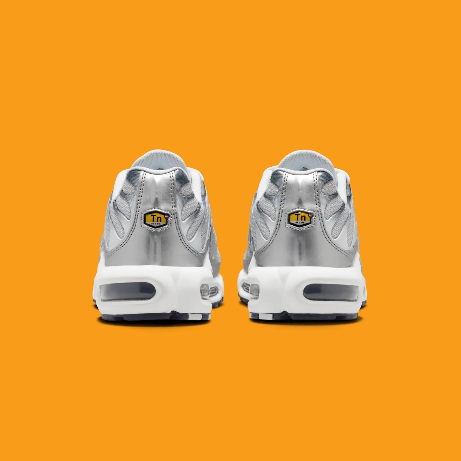 Nike Air Max Plus W "Metallic Silver" drops April 1st, 2026