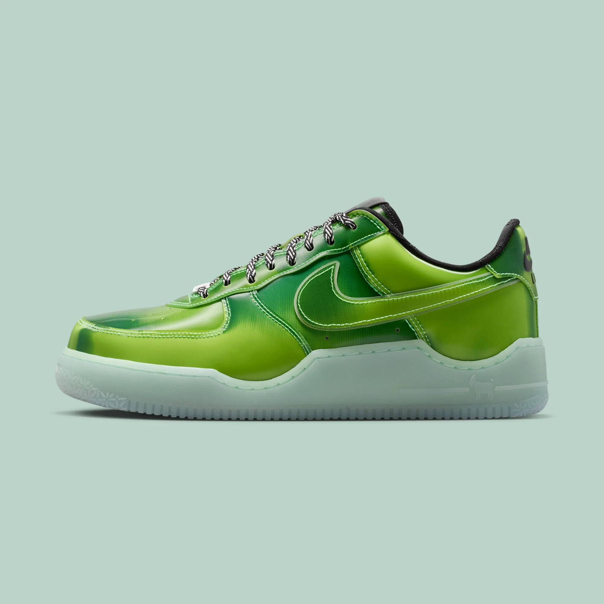 Nike Air Force 1 LBJ PRM "Voltage Green" release date February 27, 2026