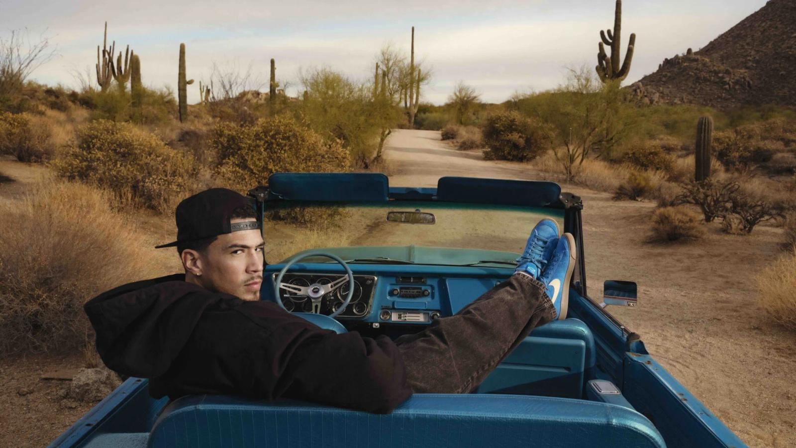 Chevrolet x Devin Booker x Nike Blazer Low QS “Surf Blue”