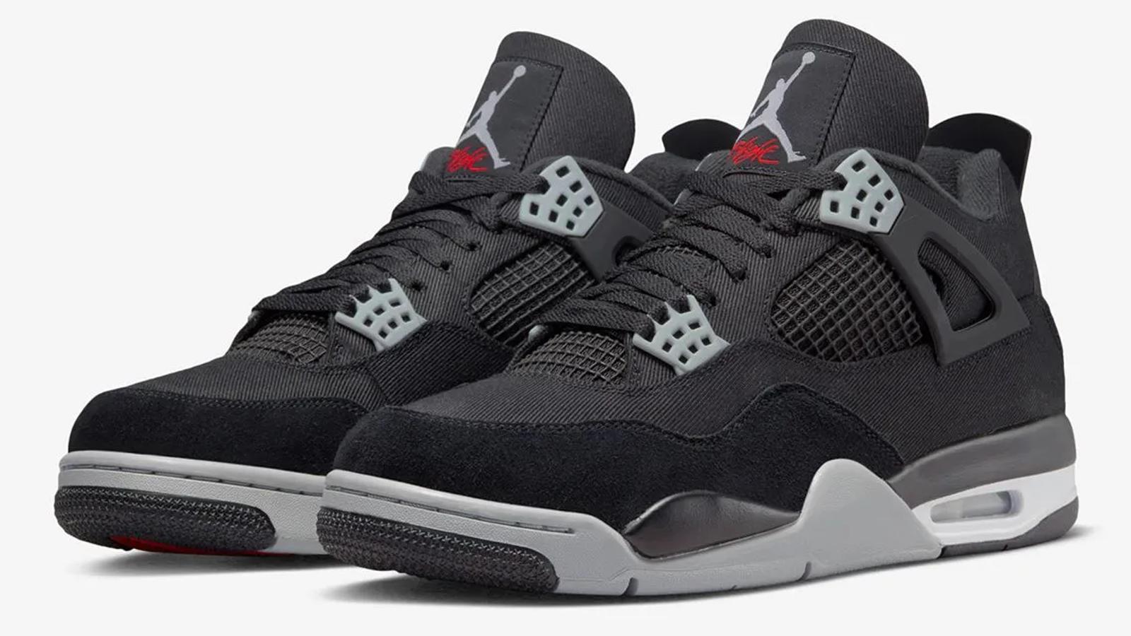 Air Jordan 4 Retro Black Canvas