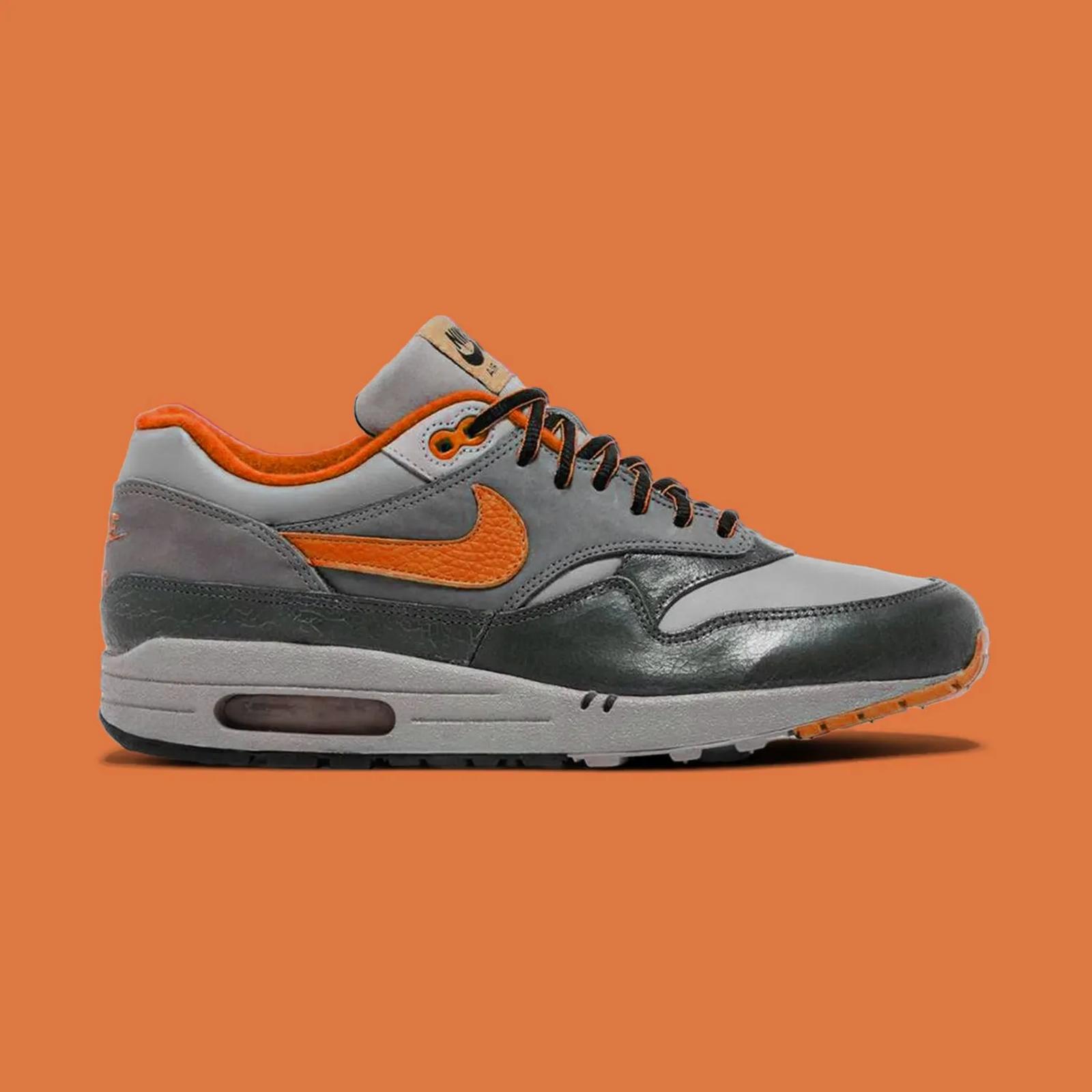 HUF x Nike Air Max 1 Anthracite / Brilliant Orange HF3713-001