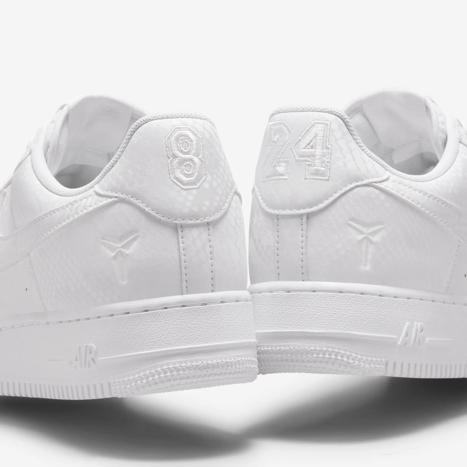 Kobe Bryant x Nike Air Force 1 Low Forever White IB0018-100 Fall 2025