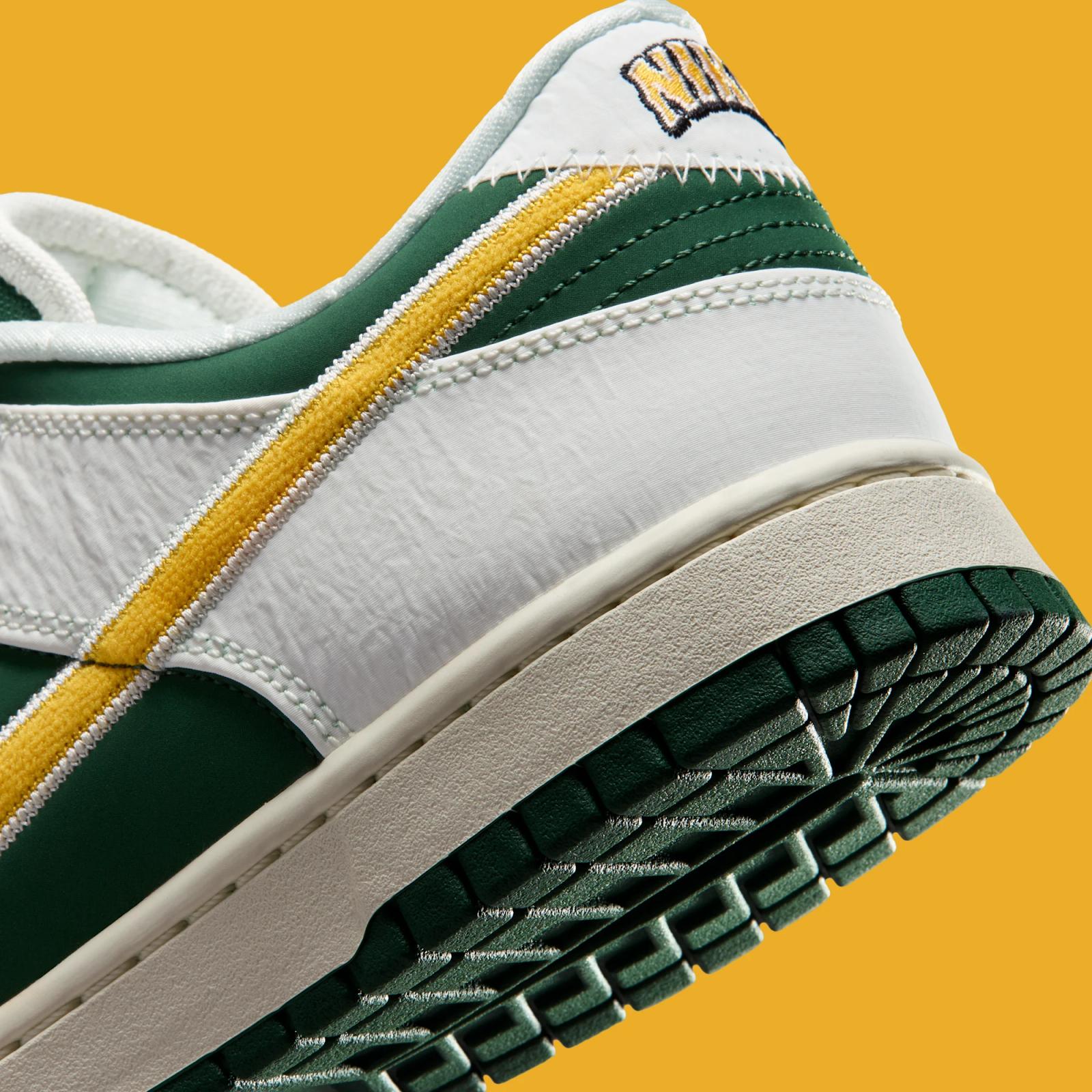 Nike Dunk Low Retro "Sail & University Gold" drops August 1st, 2026