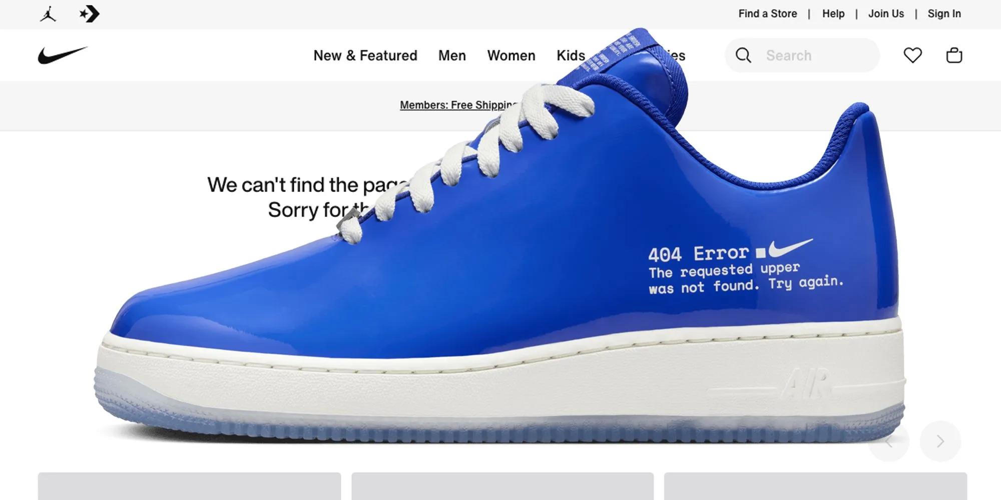 Nike Air Force 1 Low “404 Error”