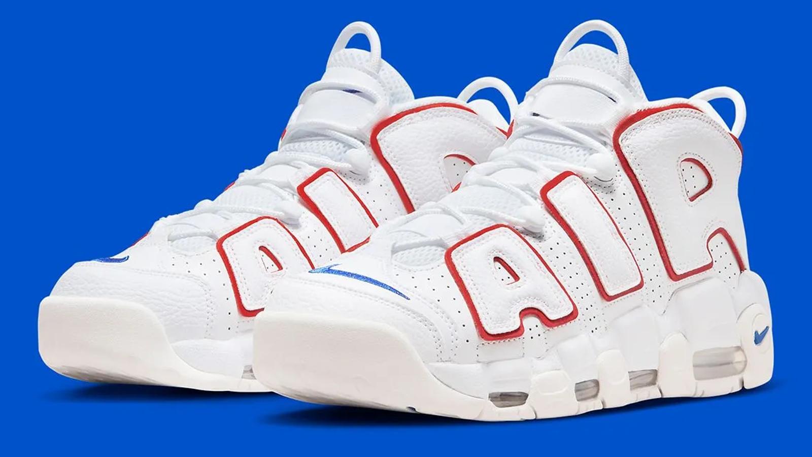 Nike Air More Uptempo 96 White Red Blue