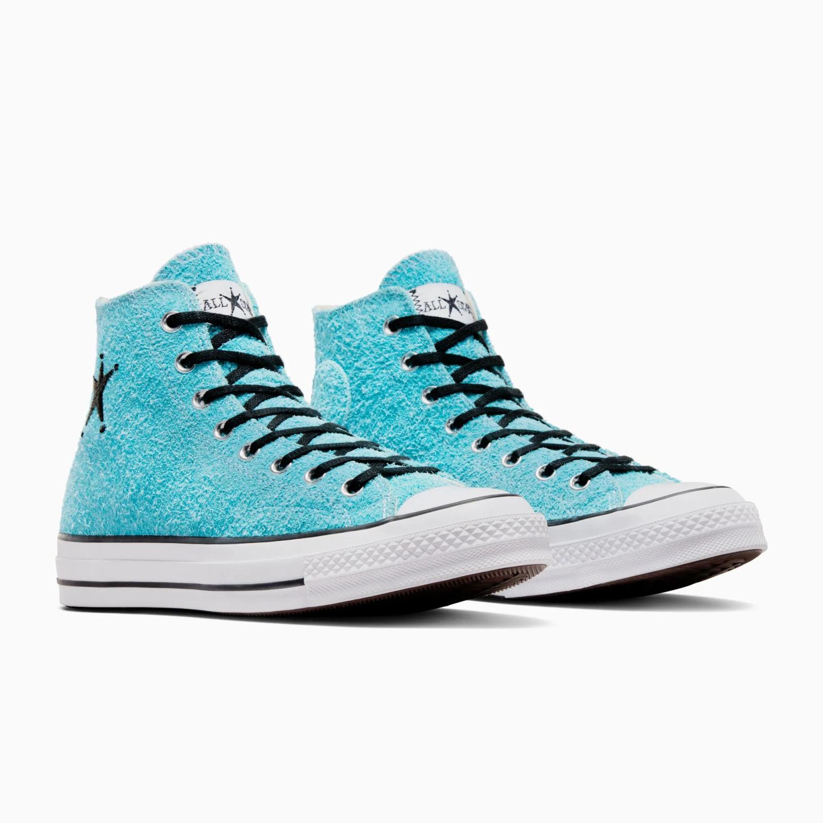 Stussy x Converse Chuck 70 High Sky Blue A07663C