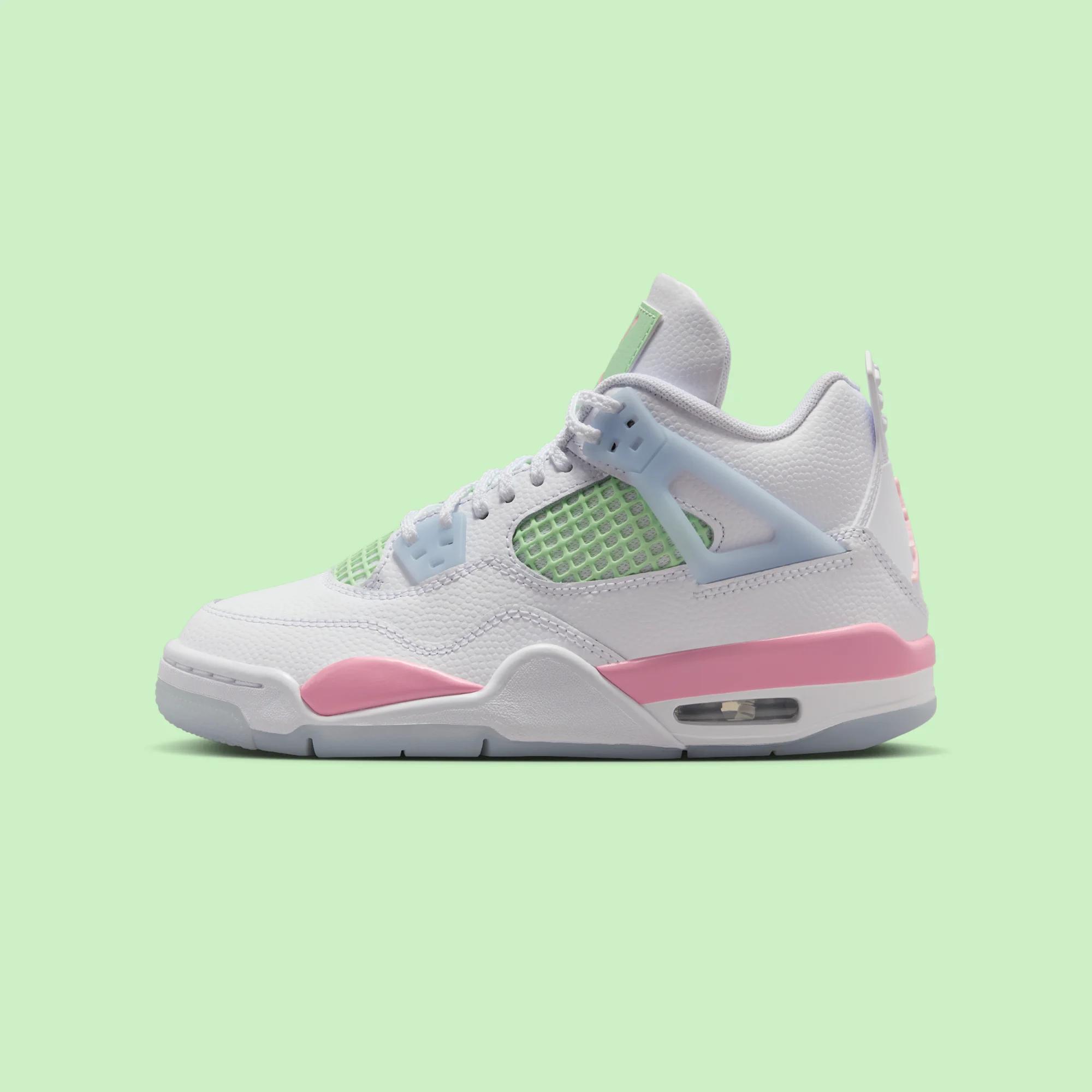 Air Jordan 4 Retro GS “White / Medium Soft Pink”