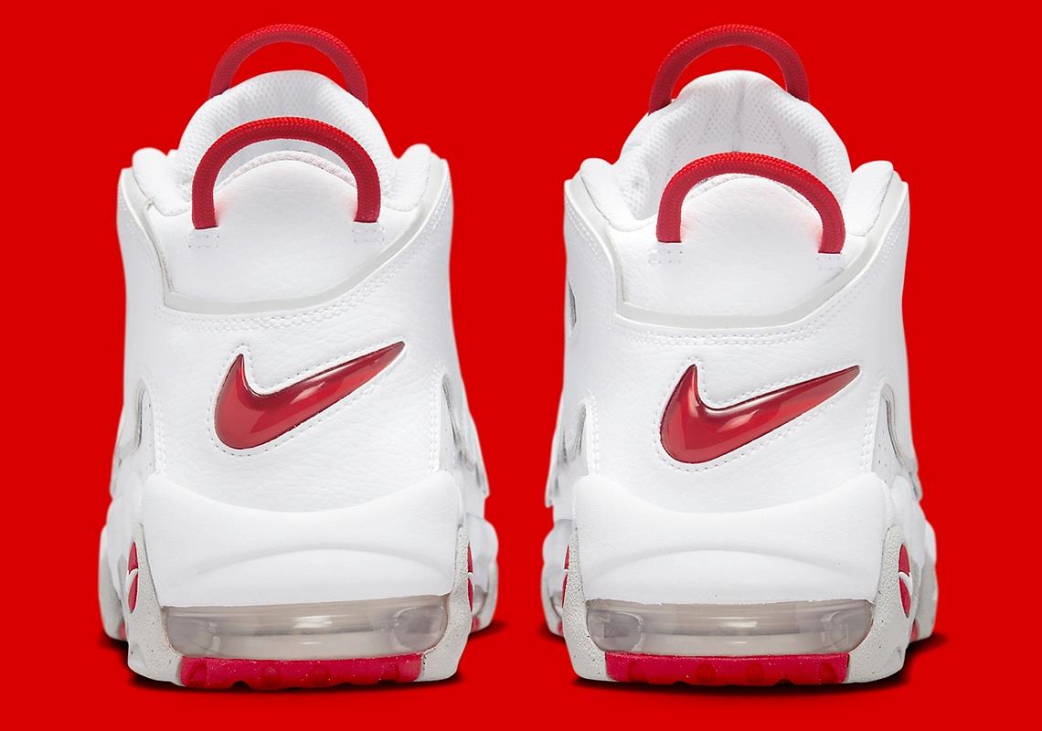 Nike Air More Uptempo White Red Grey