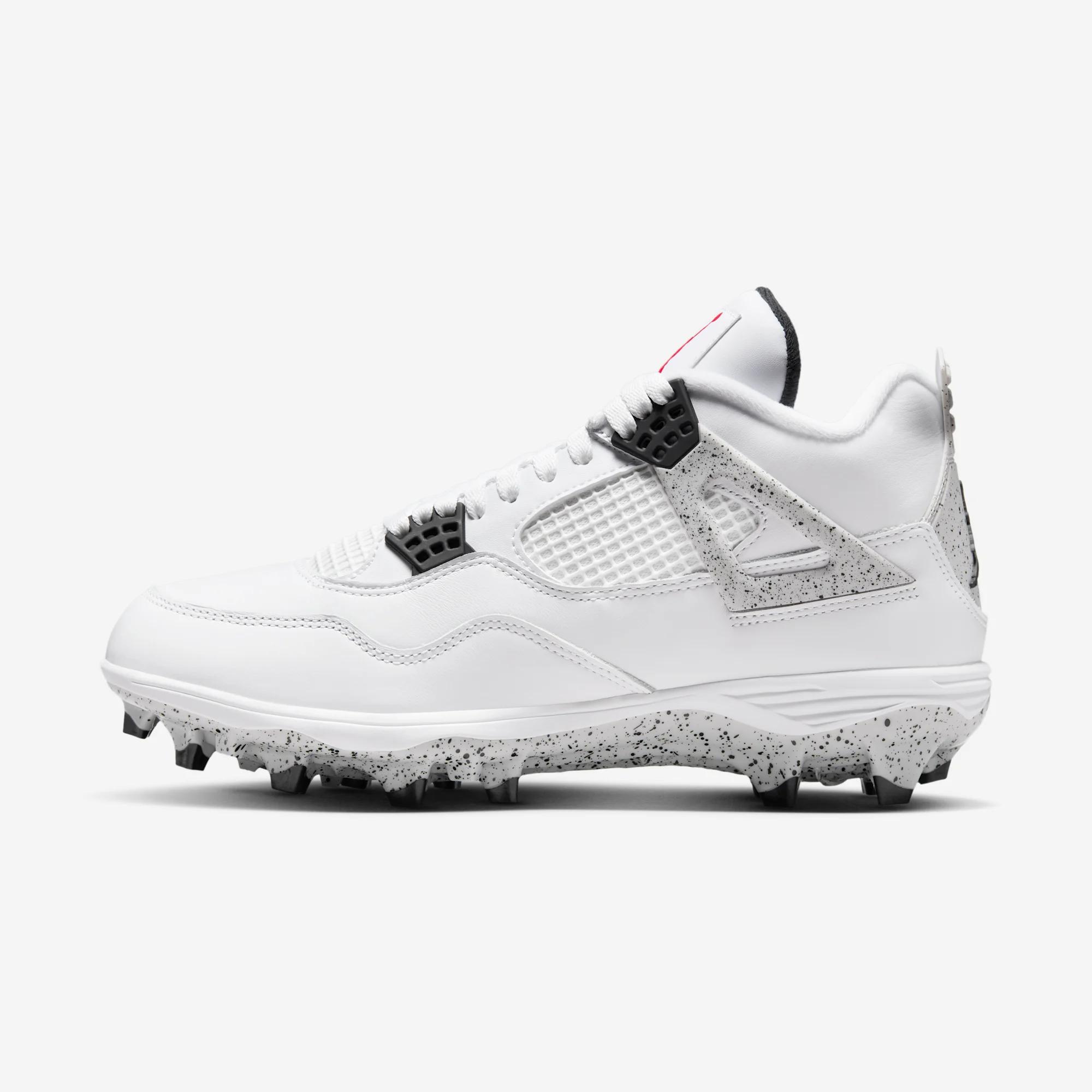 Air Jordan 4 Retro Football Cleat “White Cement”