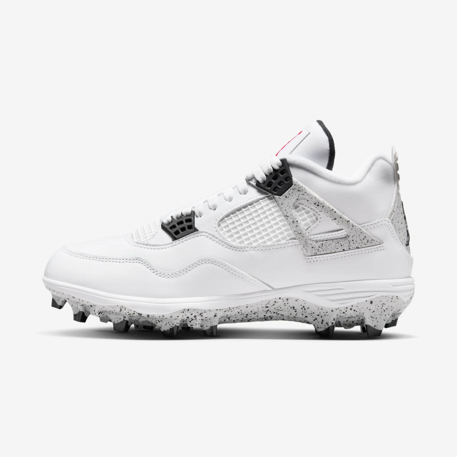 Air Jordan 4 Retro Football Cleat “White Cement”