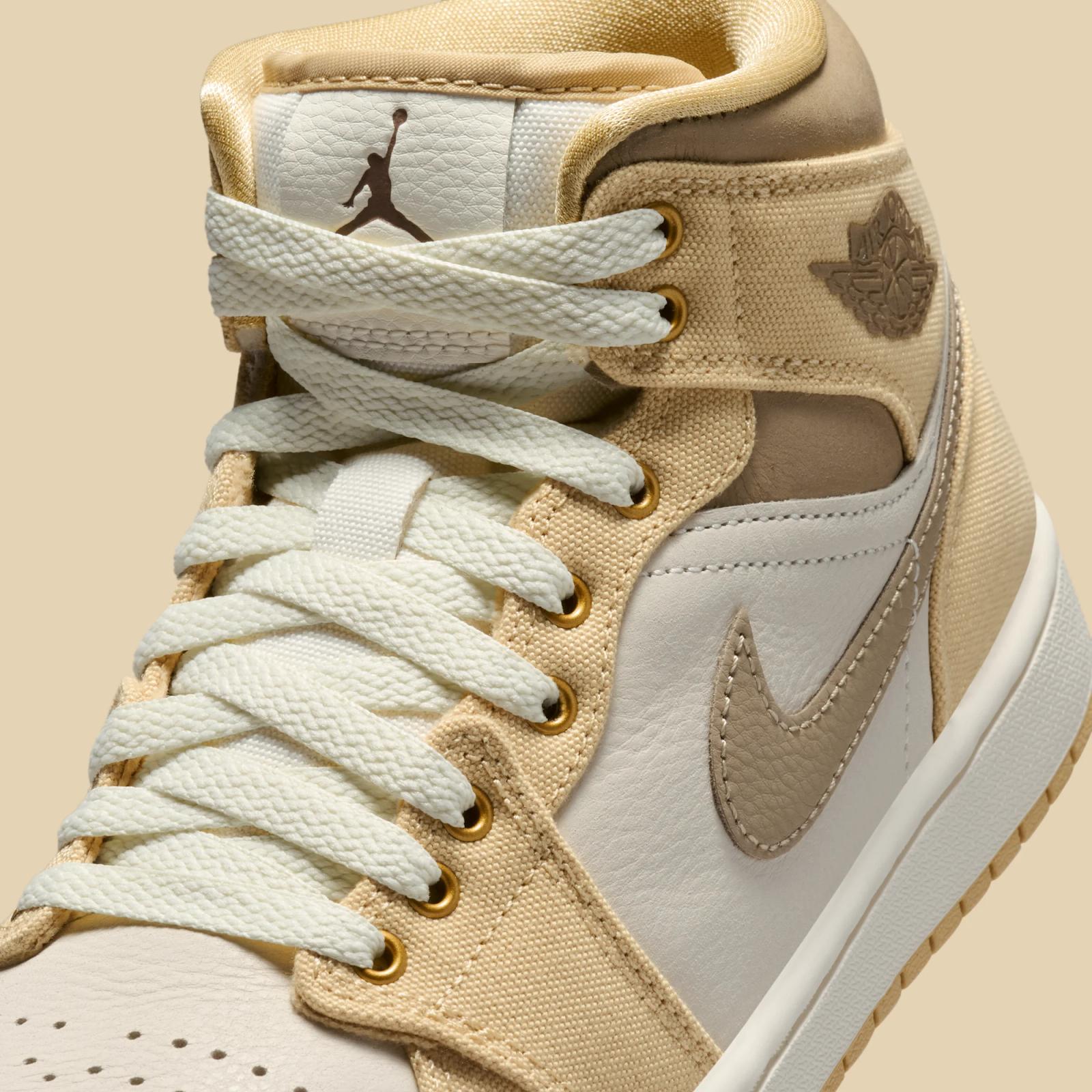 Air Jordan 1 Mid SE W "Khaki & Sesame" drops April 1st, 2026