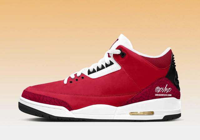 Air Jordan 3 Retro OG "Santa" University Red/Multi-Color