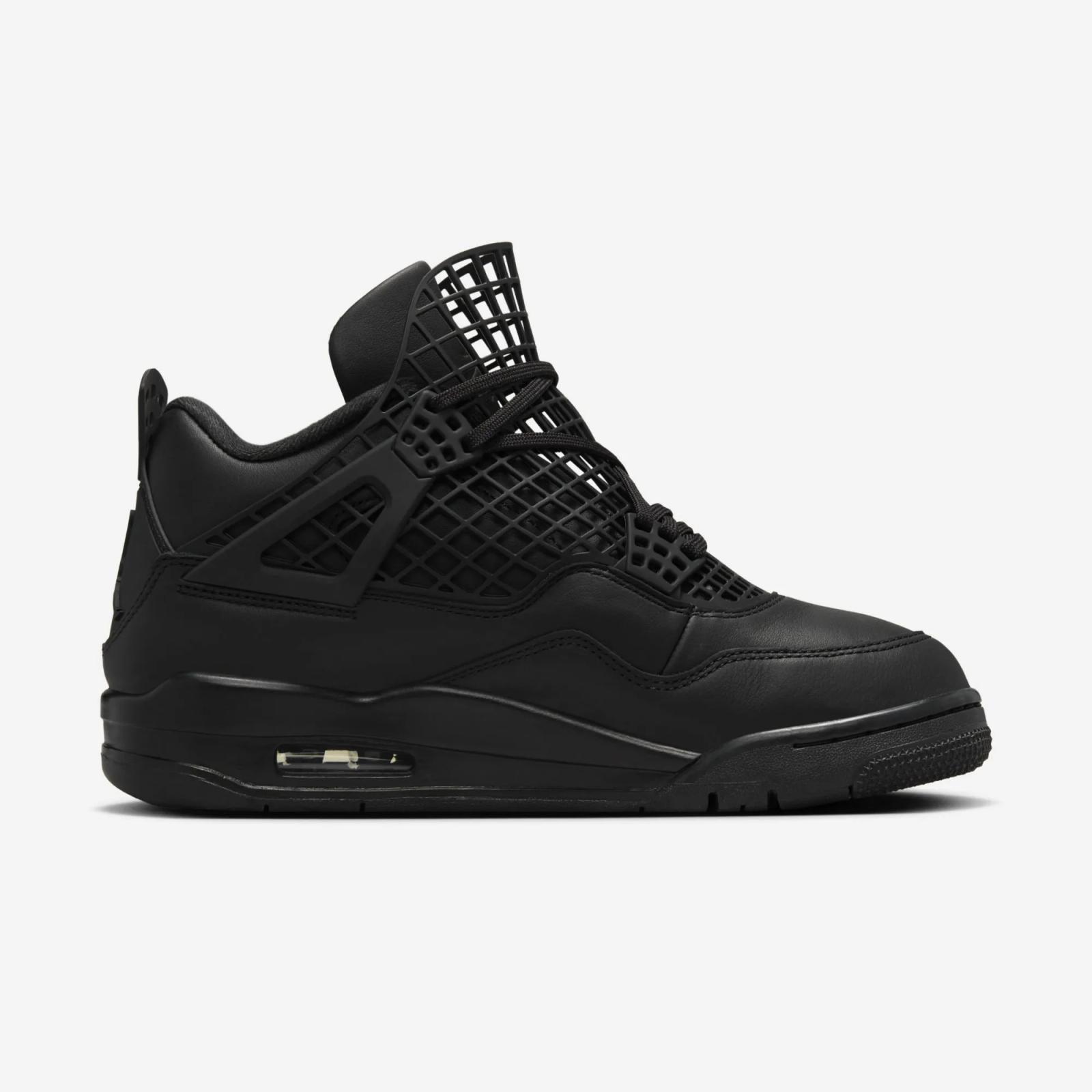 Air Jordan 4 Retro NET Black / Metallic Silver FN7251-001 Release Date