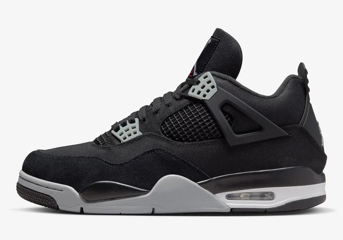 Air Jordan 4 Retro Black Canvas