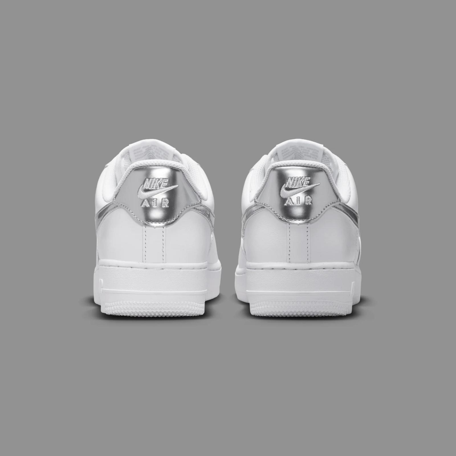 Nike Air Force 1 Low SE "White & Metallic Silver" drops July 1st, 2026