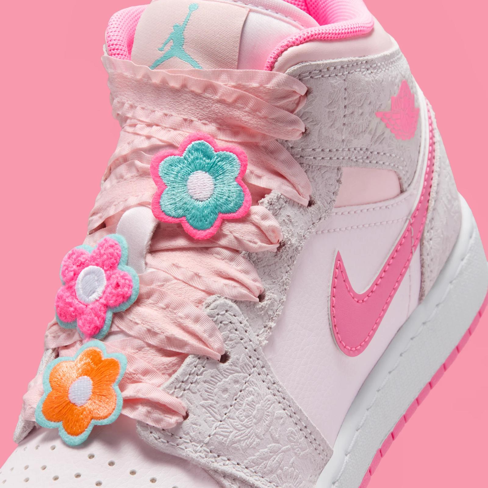 Air Jordan 1 Mid SE GS "Pink Bloom" drops April 1st, 2026