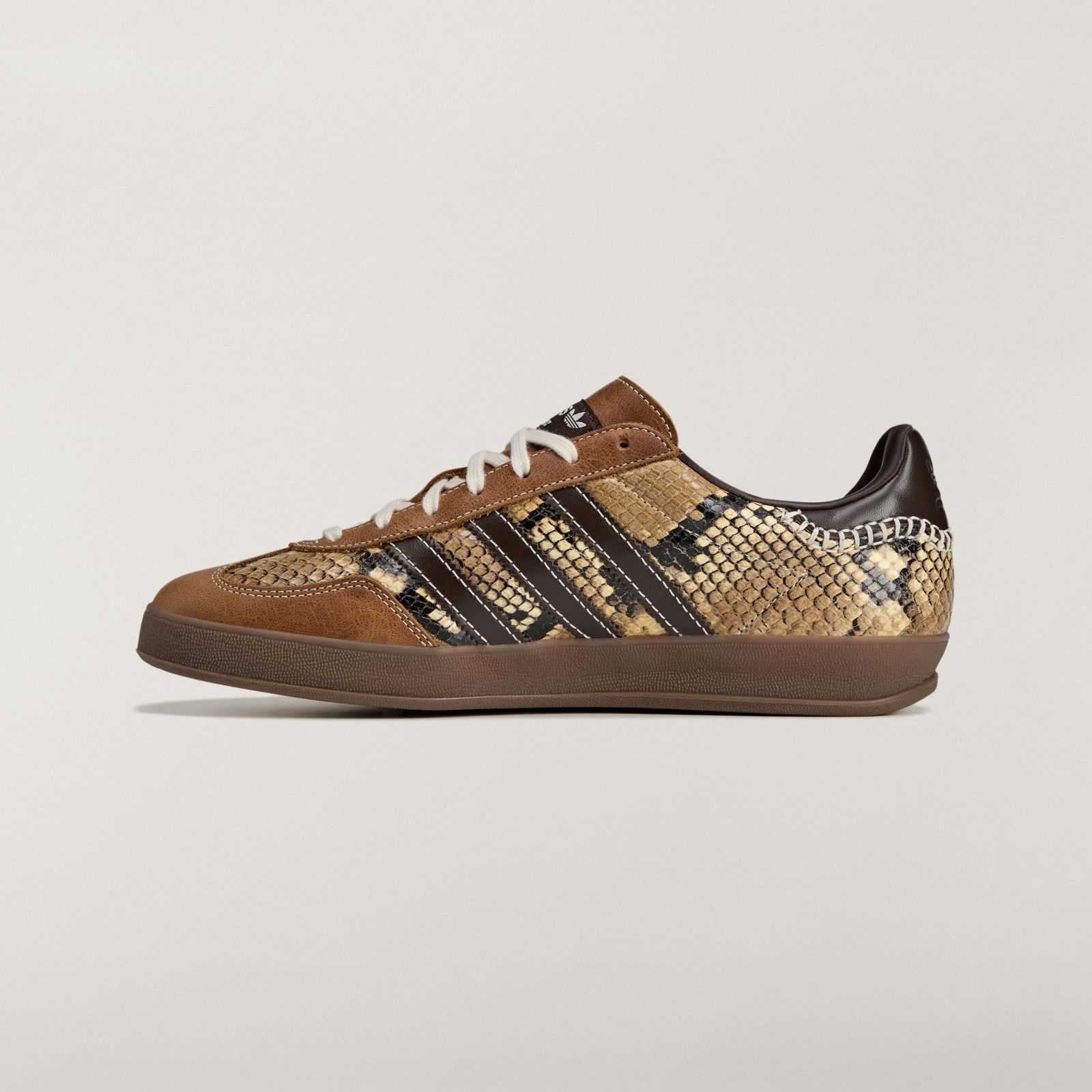 Wales Bonner x adidas Gazelle Indoor "Snakeskin" drops April 17th, 2026