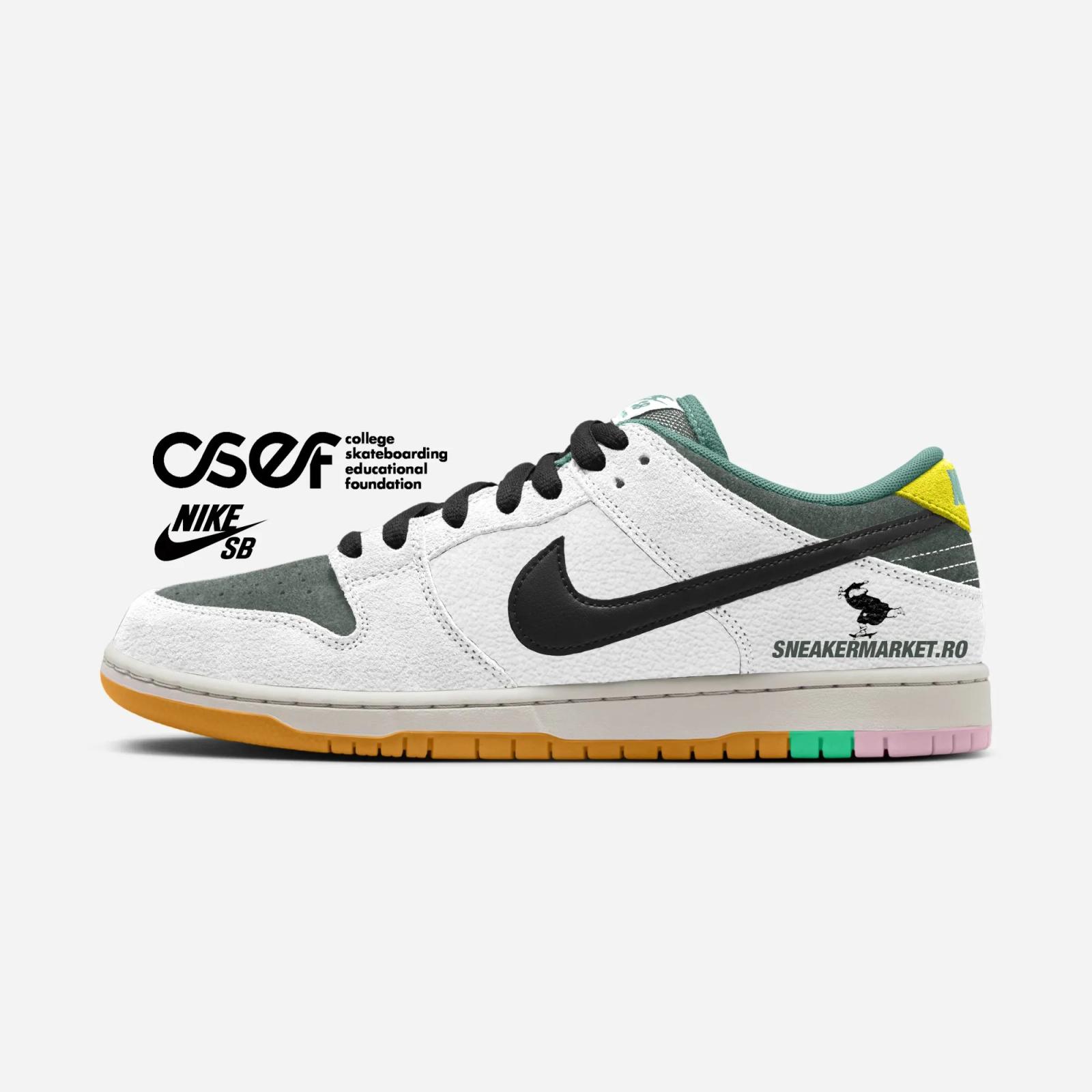 CSEF College Skateboarding Educational Foundation x Nike SB Dunk Low Pro HJ4132-100 Release Date