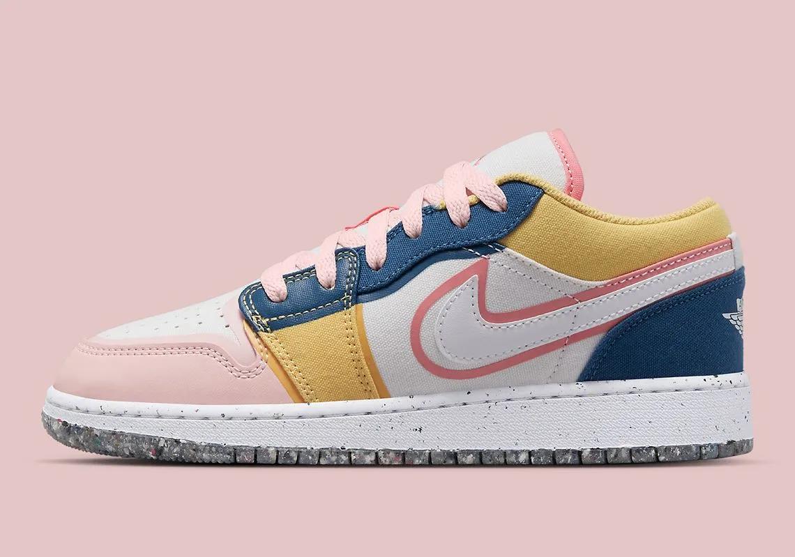 Air Jordan 1 Low GS Topaz Gold