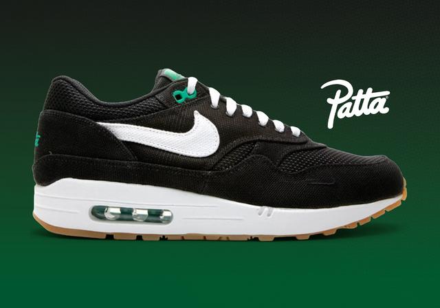 Patta x Nike Air Max 1 "Lucky Green" Black/White/Lucky Green