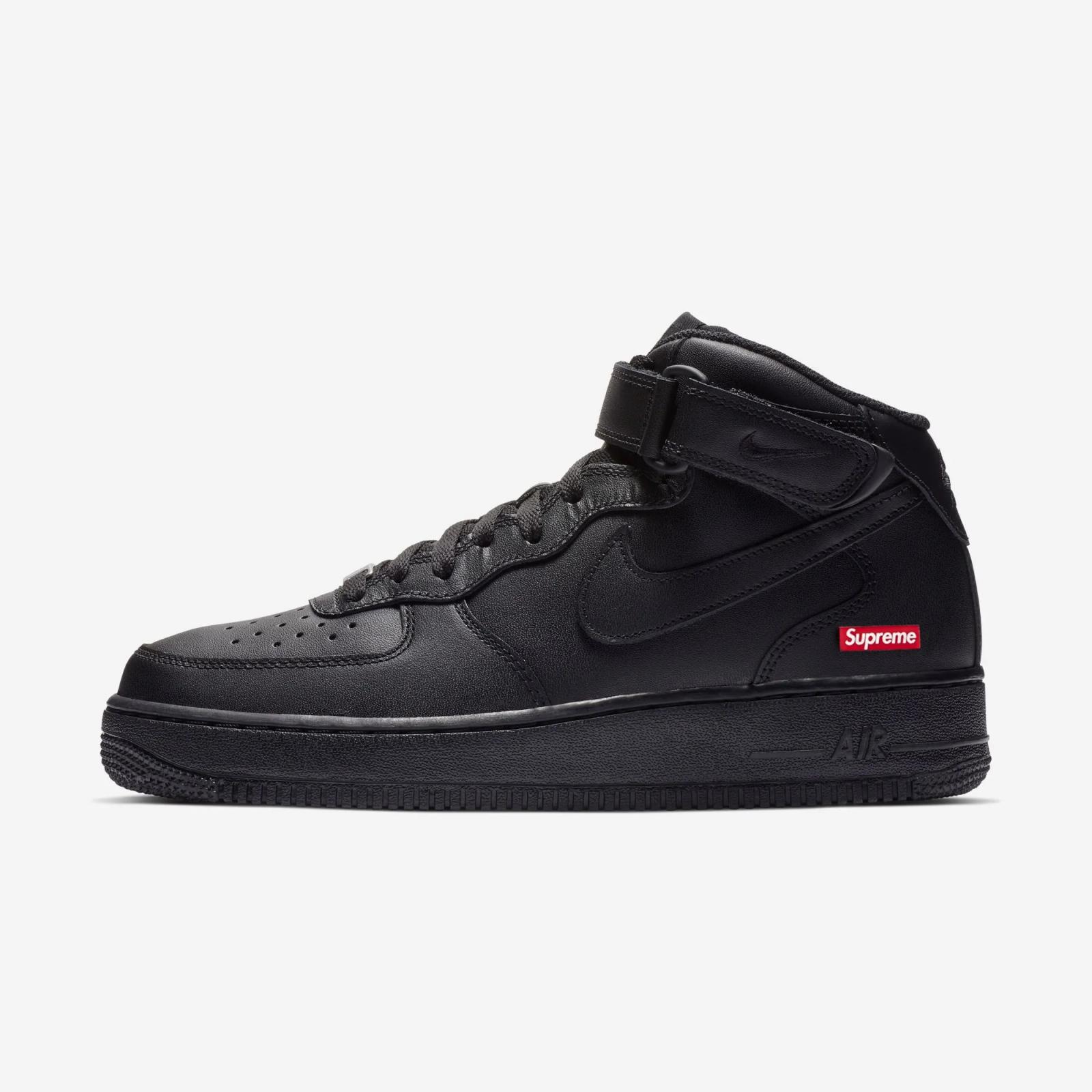 Supreme x Nike Air Force 1 Mid Black FZ8784-001