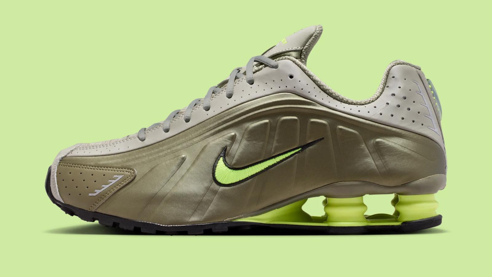 Nike Shox R4 "Light Army & Volt" drops in 2026