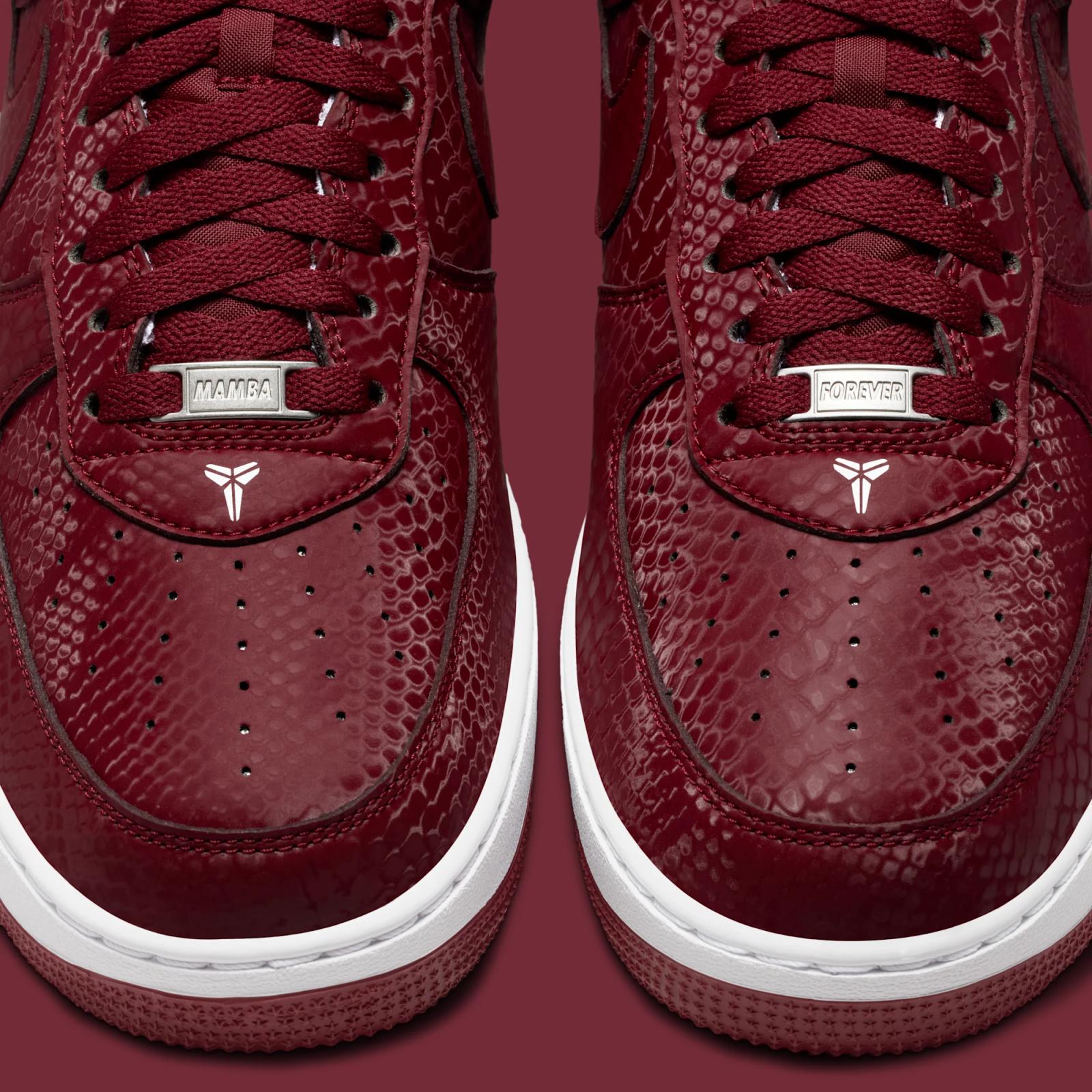 Kobe Bryant x Nike Air Force 1 Low “Team Red & White” releasing in 2026