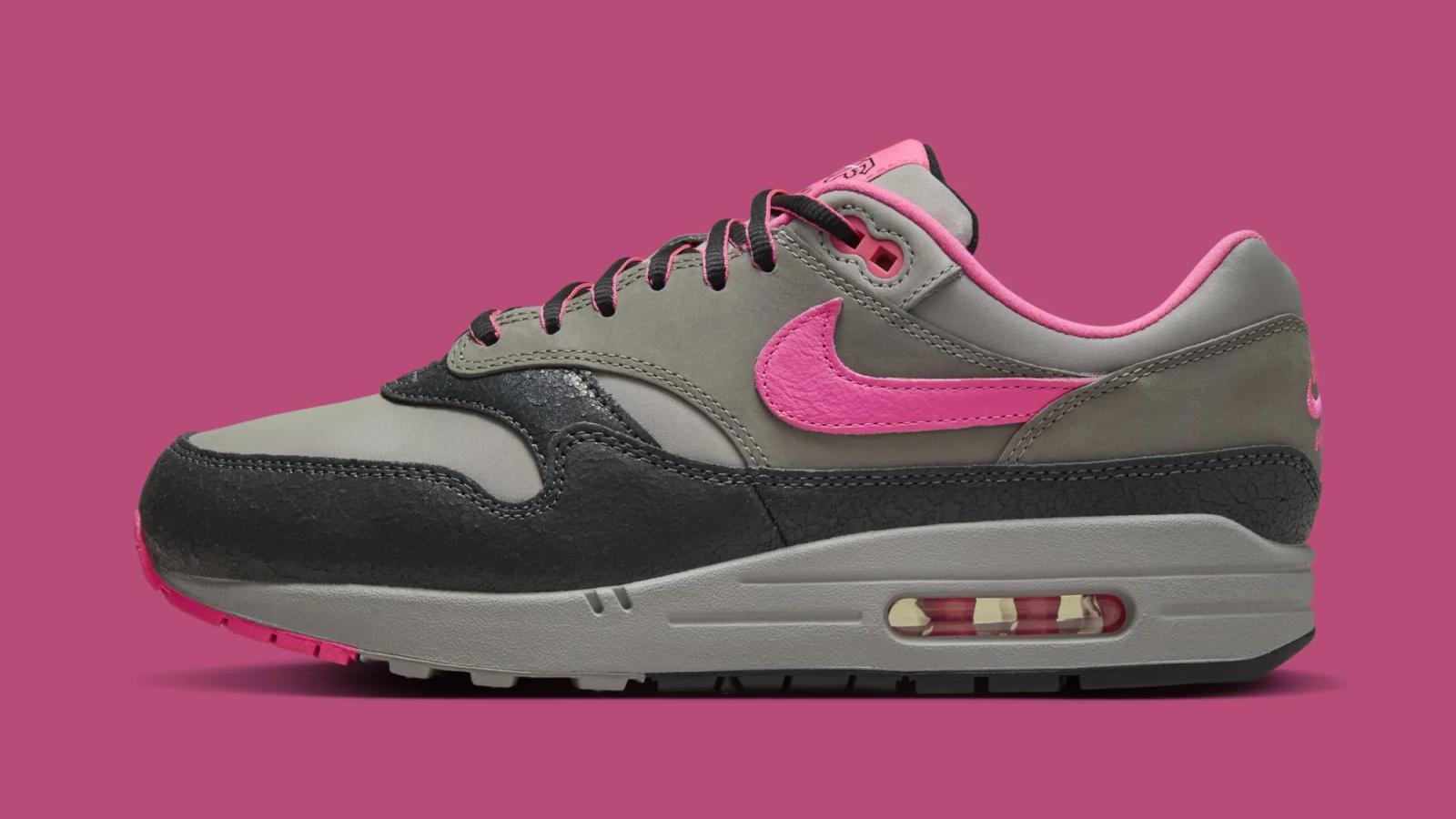 HUF x Nike Air Max 1 “Anthracite / Pink Pow”
