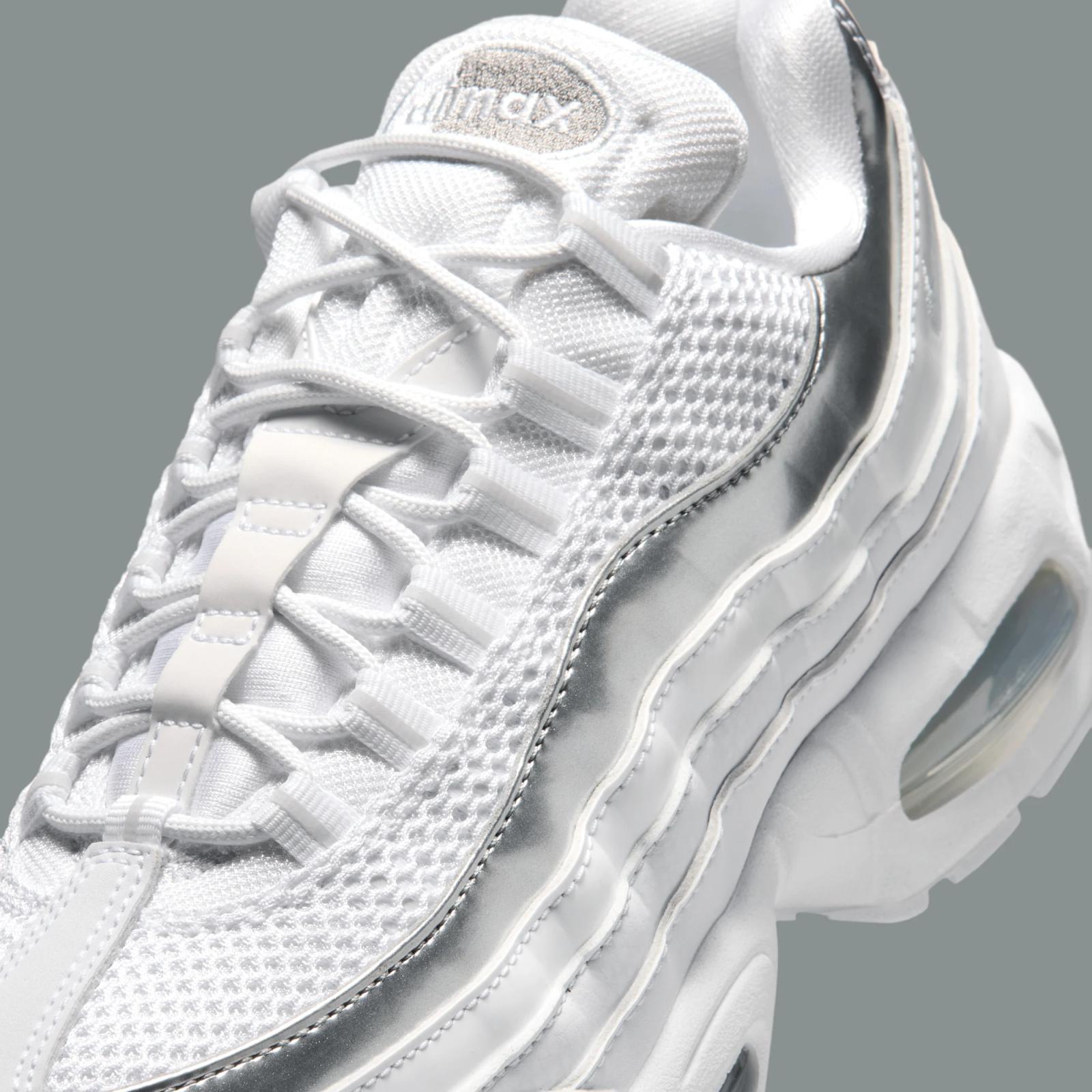 Nike Air Max 95 Big Bubble SE W "White & Metallic Silver" drops in 2026