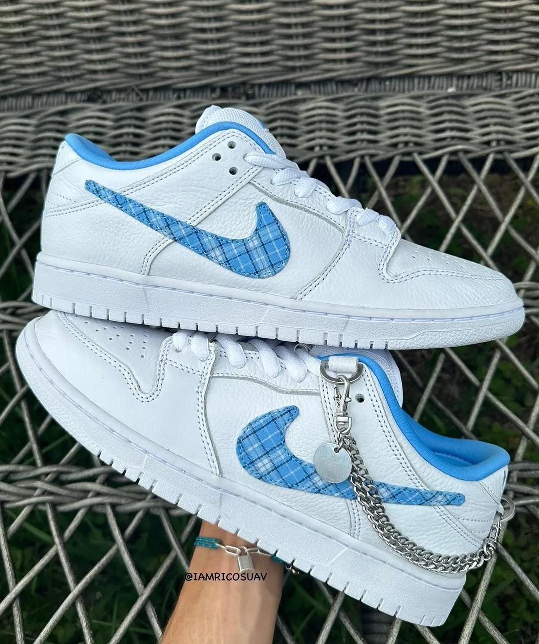 Nicole Hause x Nike SB Dunk Low Pro White / University Blue FZ8802-100