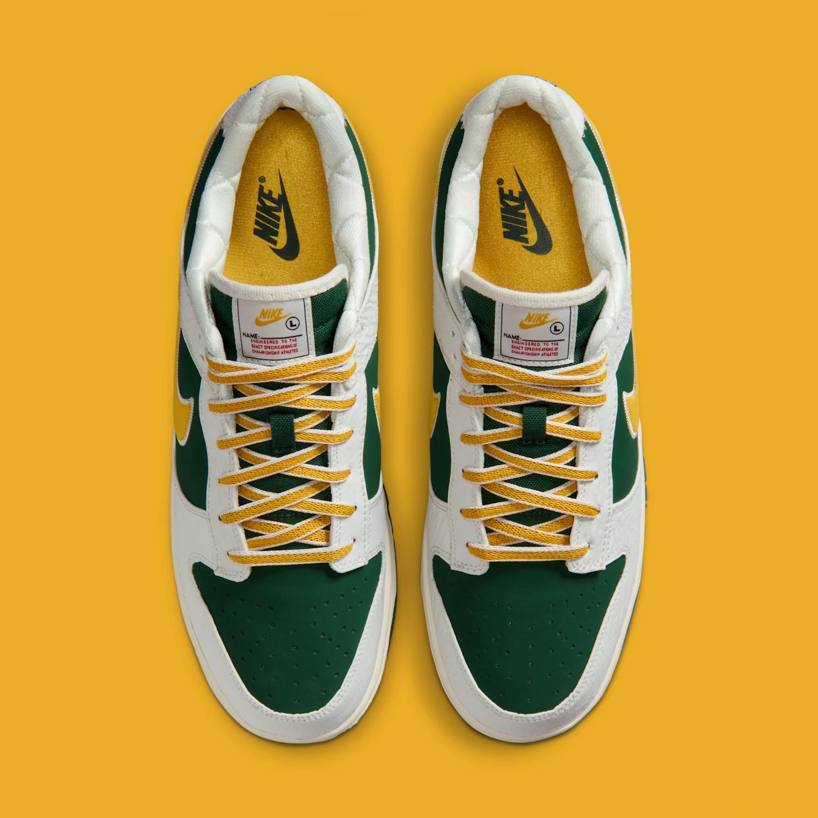 Nike Dunk Low Retro "Sail & University Gold" drops August 1st, 2026