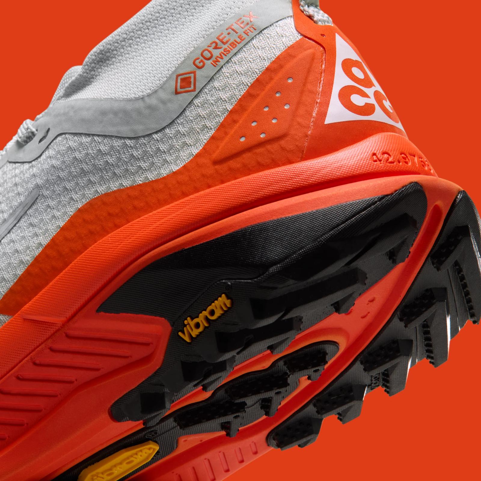 Nike ACG Zegama Trail Gore-Tex W "Light Silver & Safety Orange" drops September 25th, 2026