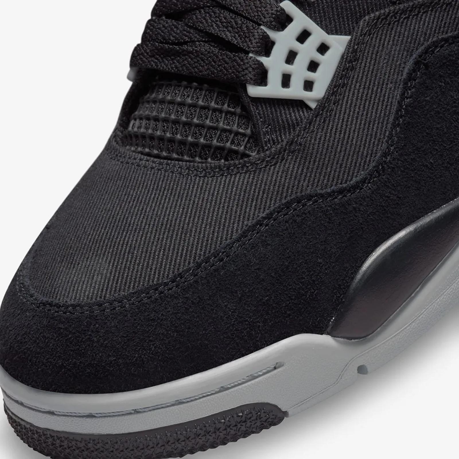 Air Jordan 4 Retro Black Canvas