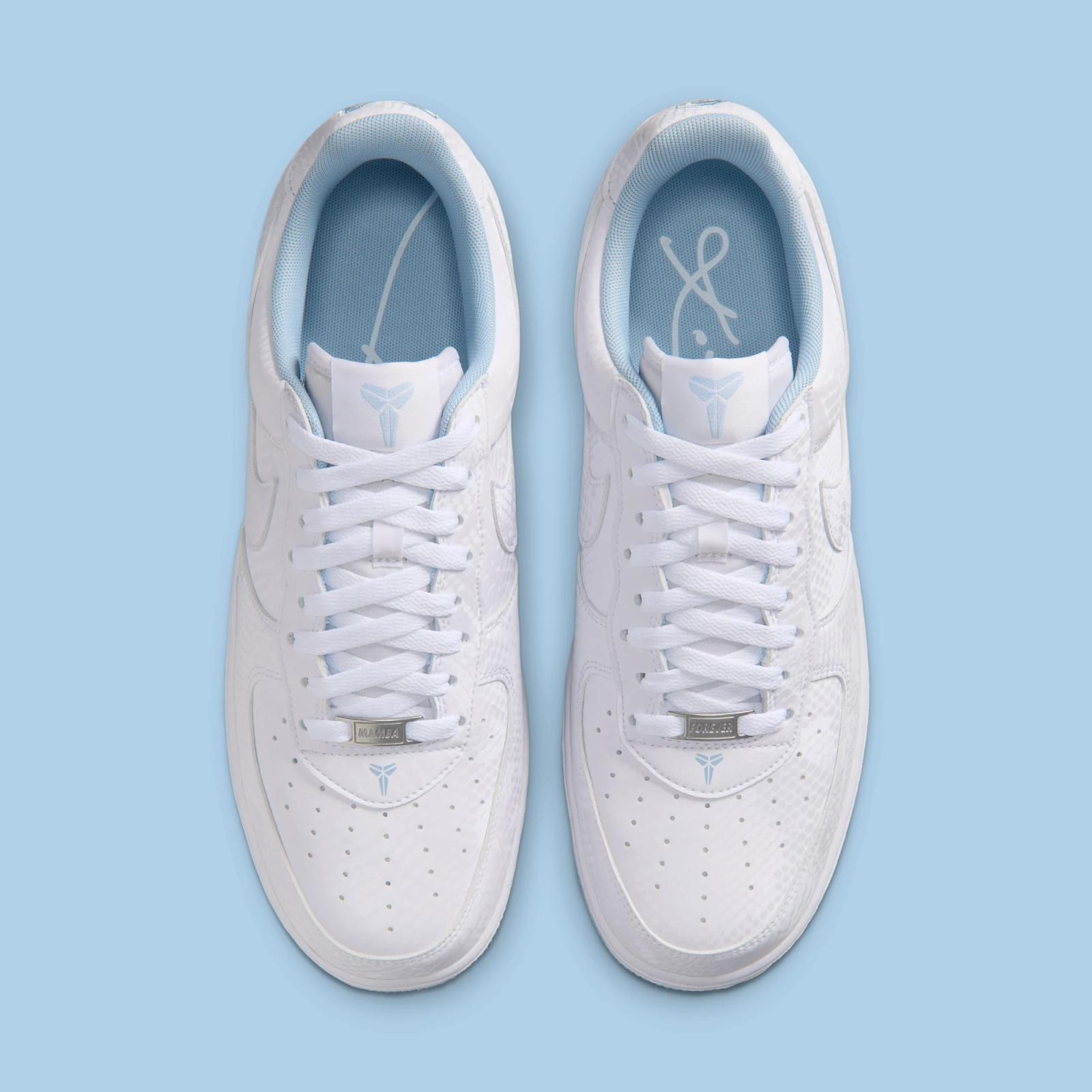 Kobe Bryant x Nike Air Force 1 Low "White & Armory Blue" drops September 1st, 2026