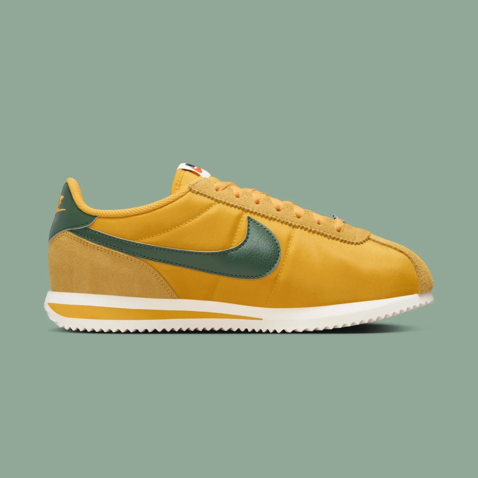 Nike Cortez Textile Yellow Ochre / Gorge Green DZ2795-702