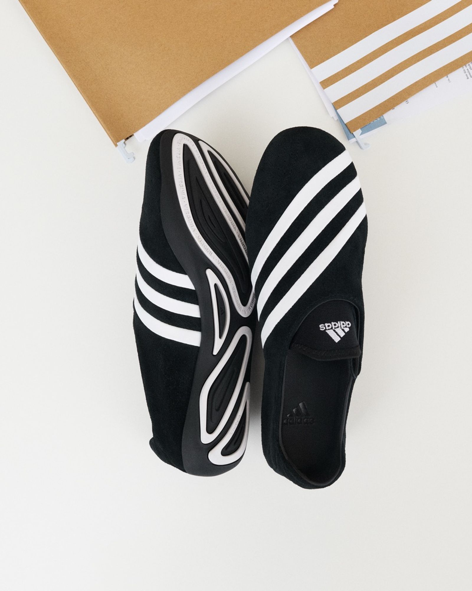 adidas Originals and Pharrell Williams Expand the VIRGINIA Universe with the VIRGINIA Vario FLAT EARTHER Suede Iteration