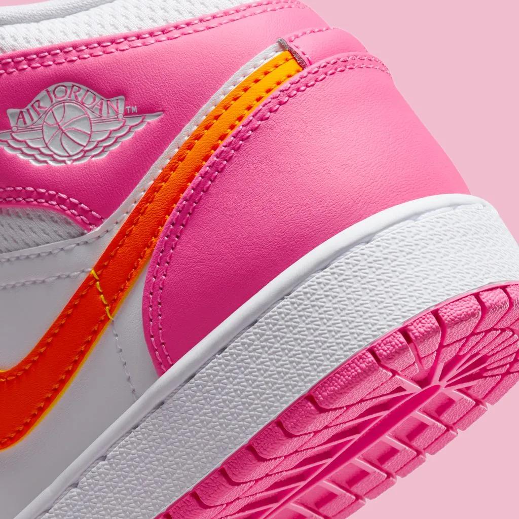 Nike Air Jordan 1 Mid GS Pinksicle Orange