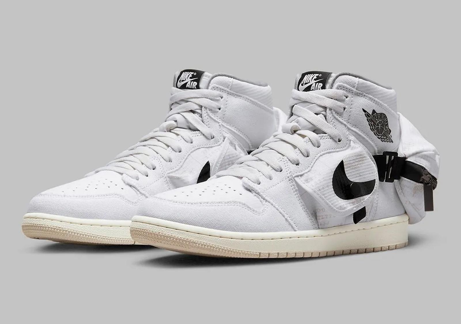 Air Jordan 1 High Stash White Nylon